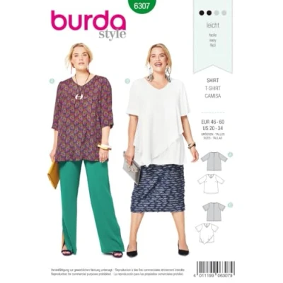 Afbeelding van Burda Naaipatroon 6307 Shirt in variaties