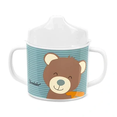 Image de Sterntaler Tasse avec Anses et Couvercle à Bec, Ours Ben, Âge : Pour Bébés Dès 6 Mois