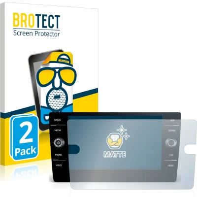 Afbeelding van BROTECT Screenprotector voor Volkswagen Tiguan II Allspace 2017 2021 Discover Media 8&quot; Folie Beschermfolie matte (2 Stuks)