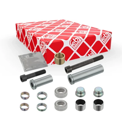 Afbeelding van FEBI BILSTEIN 107226 Remklauw Reparatieset Vooras, Achteras met remzadelschroef, geleidehuls vet