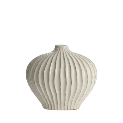Afbeelding van Light &amp; Living Vaas LORITO 35x21x30cm Wit