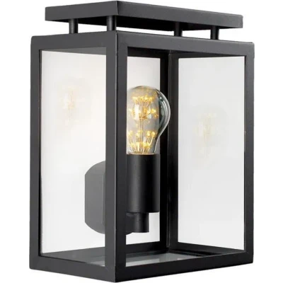 Afbeelding van Buitenlamp vecht plat zwart KS Verlichting