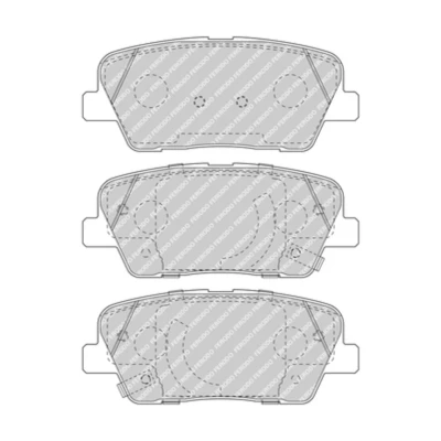 Afbeelding van FERODO FDB5048 Remblokkenset Met akoestische slijtagewaarschuwing toebehoren KIA: Stinger Hatchback