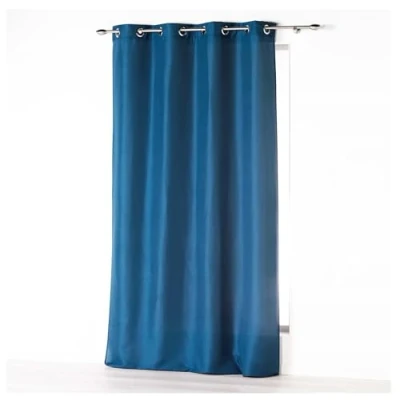 Afbeelding van douceur d&#039;Intérieur Gordijn met ogen (140 x 260 cm), Absolu Indigo, Microvezel