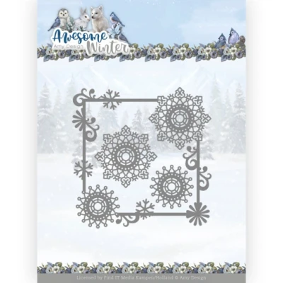 Afbeelding van Dies Amy Design Awesome Winter Swirl Square