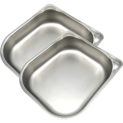 Afbeelding van Cat Mate/Closer Pets 402E Roestvrijstalen bakinzetstukken x 2 voor automatische voerbakken één of twee maaltijden