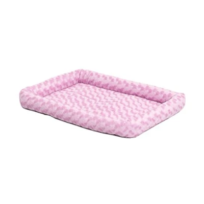 Afbeelding van MidWest Homes for Pets 45,72 cm lange honden of kattenkussen met comfortabele nekrol; ideaal voor speelgoedhondenrassen; roze; model 40218 PK