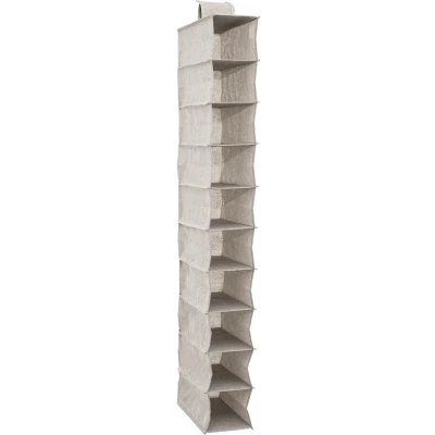 Afbeelding van 5Five kast organizer hangend 10 vakken 30 x 15 120 cm beige