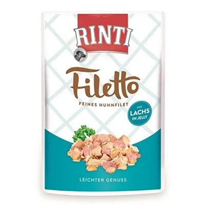 Afbeelding van Voordeelpakket Rinti Filetto Zakjes in Gelei 48 x 100 g Kip met Zalm