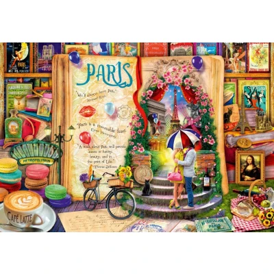 Afbeelding van Bluebird Puzzle Life is an Open Book Paris 1000 Teile.