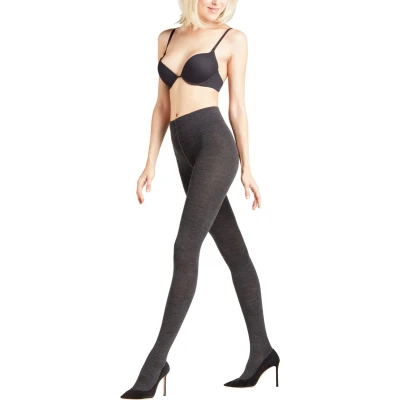 Afbeelding van Falke Softmerino WARM Panty, Dames, Maat: Small, Anthrazit meliert