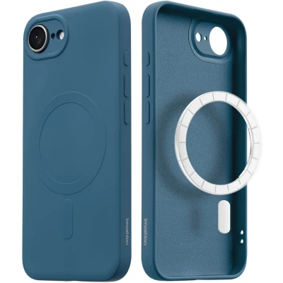 Afbeelding van imoshion Hoesje geschikt voor iPhone 16e Color Backcover MagSafe Donkerblauw