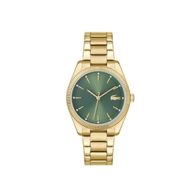 Afbeelding van Lacoste Capucine Horloge goldcoloured/green, Dames, Maat: One Size, Gold coloured/green