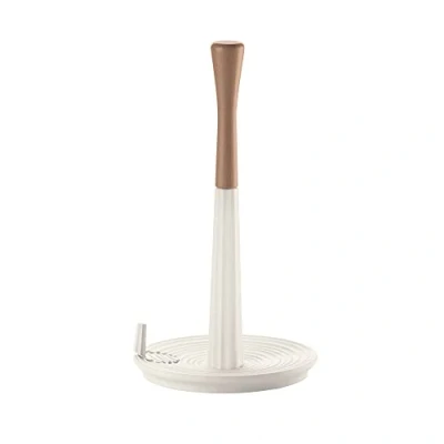 Afbeelding van Guzzini Tierra, ROLL&amp;TEAR, universele rolhouder van gerecycled kunststof melkwit, Ø 17 x h 30,4 cm 180200156