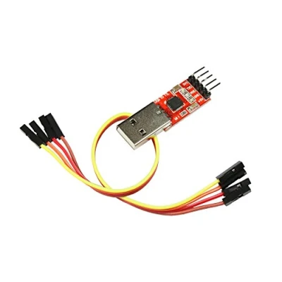 Afbeelding van UART converter adapter, TTL seriële interface, 3,3 V/5 V, USB CP2102 met aansluitkabel voor Linux, MacOS, Win7, Win8, Win10