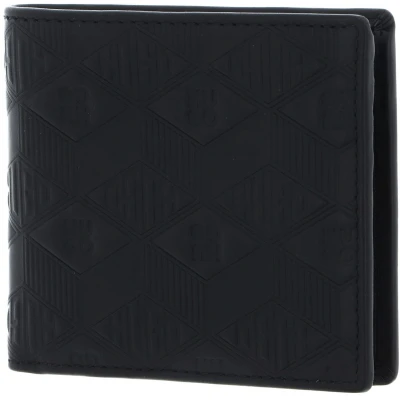 Afbeelding van HUGO Leren Portemonnee Ethon Hi M 4 Cc Coin Wallet Black Zwart