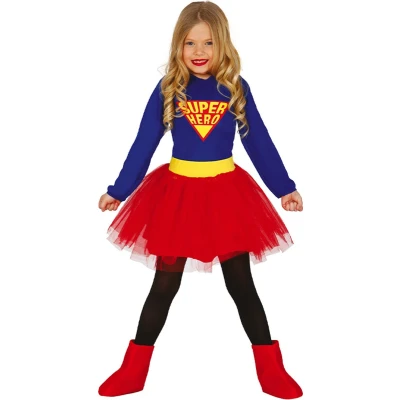 Afbeelding van Fiestas Guirca Kostuum Super Hero jurk 3 4 jaar