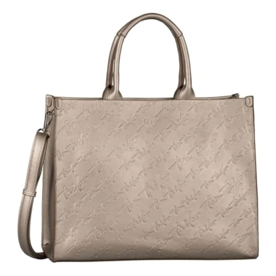 Afbeelding van TOM Tailor Denice Schoudertas, Dames, Maat: One Size, Metallic taupe