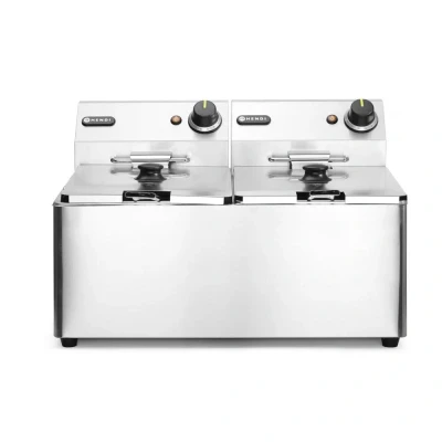 Afbeelding van Hendi Friteuse Blue Line 2x 8L, RVS, 43(b)x55(d)x34,5(h)cm, 205839
