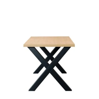 Afbeelding van Bronx71 Eettafel Bodo melamine eiken 160 x 80 cm