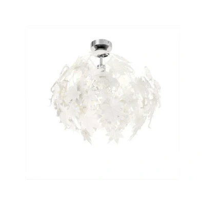 Afbeelding van Lindby plafondlamp 1licht kunststof, metaal H: 58 cm E27 wit, chroom