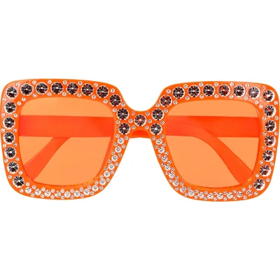 Afbeelding van Boland Partybril bling Oranje Volwassenen Koningsdag Holland Supporter Voetbal