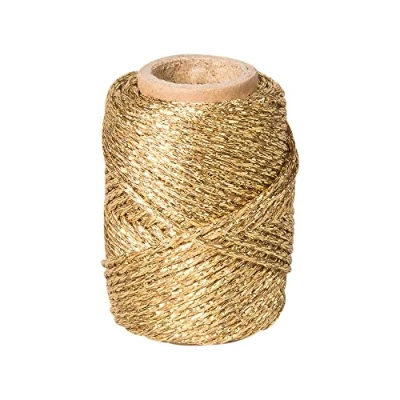Afbeelding van Knorr prandell 20 m goud metallic decoratieve draad