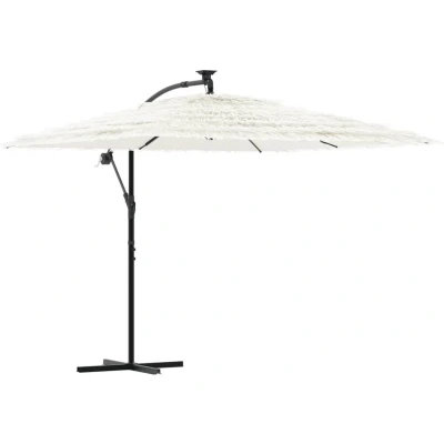 Afbeelding van Parasol met stalen paal 269x269x235 cm wit