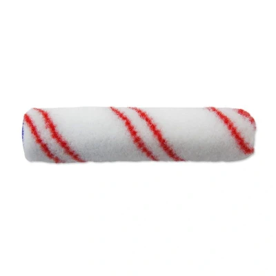 Afbeelding van Verfrol nylon 10CM 6MM rode strp 2 stuks