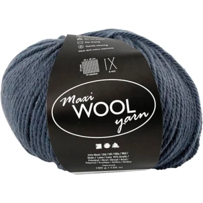 Afbeelding van Maxi Wolgaren 100 gr Blauw