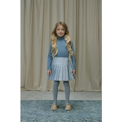 Afbeelding van Le Chic Twinny Plooirok *blauw* Meisjes 104