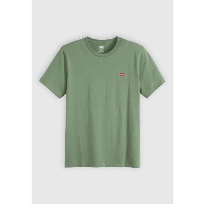 Afbeelding van Levi&#039;s T Shirt Original Groen maat L Heren Casual Shirts met Regular fit Pasvorm Katoen