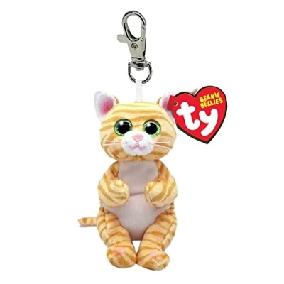 Image de Porte clés en peluche TY Beaniee Bellies Clip Mango Le Chat