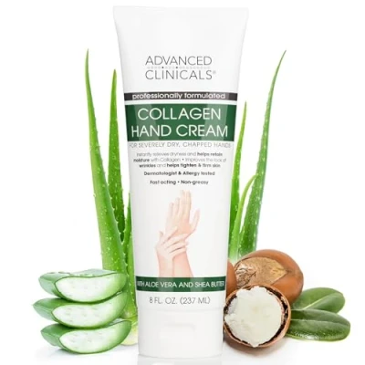 Afbeelding van Advanced Clinicals Collageen Hand Cream Verstevigende &amp; Hydraterende Handcrème