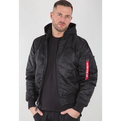 Image de Blouson Bomber Alpha Industries MA 1 ZH Back Print noir / blanc S