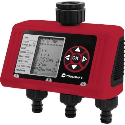 Afbeelding van TOOLCRAFT Easy Trio 2302366 Besproeiingscomputer werkt op batterijen