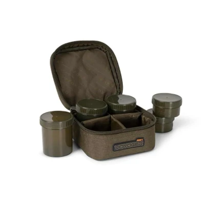 Image de Trousse Fox Voyager 6 Pot Hookbait Case (incl. pots) Sac de pêche