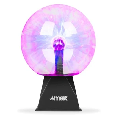 Afbeelding van Plasma bol MAX plasmabol 20cm met fascinerend schouwspel van bliksems Perfect voor kinderen Super gaaf effect! Aanraakgevoelig extra dik glas, veilig!