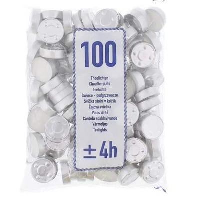 Afbeelding van Theelichtjes maxi / Waxinelichtjes 100 stuks