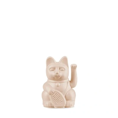 Afbeelding van DONKEY Lucky Cat Mini Ocher Japanse geluksbrenger in oker, 9,8 cm hoog
