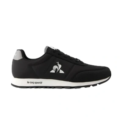 Afbeelding van le coq sportif Racerone Unisex Sneakers laag, Maat: 41, Black/silver Textiel/ synthetisch