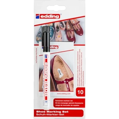 Afbeelding van Viltstift edding 8408 schoenen rond 0.75mm zwart