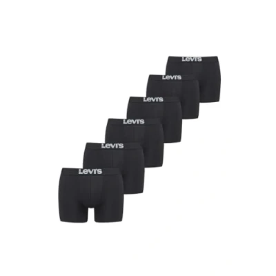 Image de Levi&#039;s Lot de 6 boxers pour homme, Noir, XXL