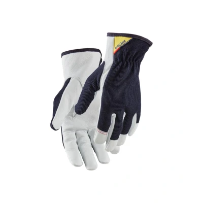 Afbeelding van Blaklader Werkhandschoen leer 2801 1458 9, Donkerblauw/Wit