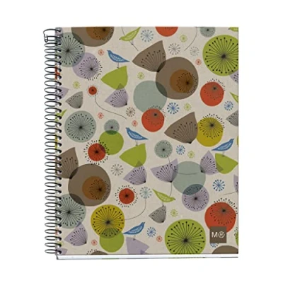 Afbeelding van MiquelRius 2463 Notitieboek A5 Refciclado Ecobirds geruit