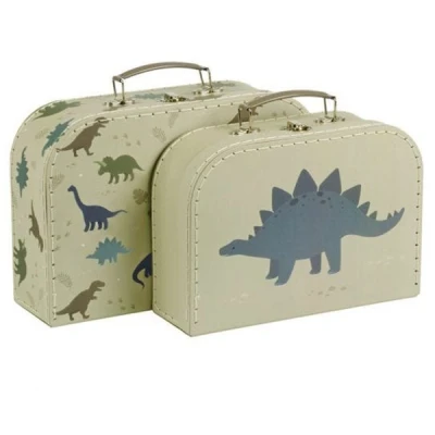 Afbeelding van A little lovely company kofferset dinosaurussen 2st