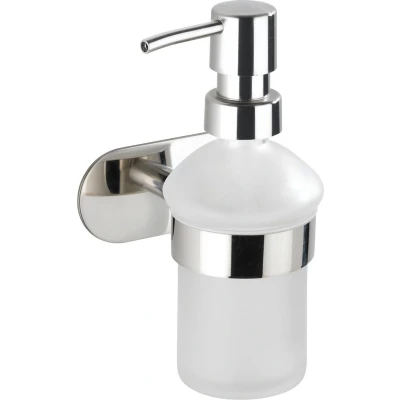 Afbeelding van WENKO Turbo Loc® Zeepdispenser 200ml Orea RVS glanzend Bevestigen zonder boren Zeeppompje