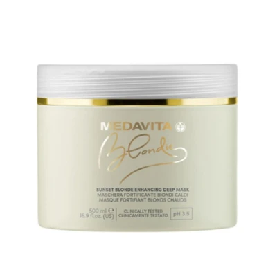 Afbeelding van Medavita Blondie Sunset Blonde Enhancing Deep Masker 500ml Voor Blond Haar