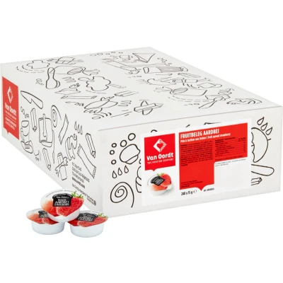 Afbeelding van Van Oordt Aardbei Cups 240x15g