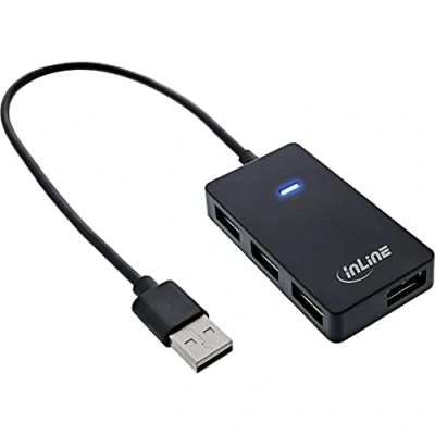 Afbeelding van InLine 33293I interface hub USB 3.2 Gen 1 (3.1 1) Type A 480 Mbit/s Zwart